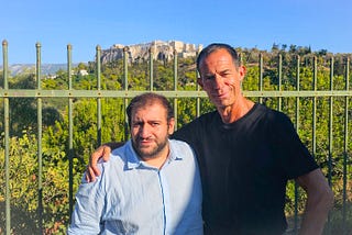 Ο Χρήστος Αρφάνης και ο Yorgo Constantine στην Ελλάδα