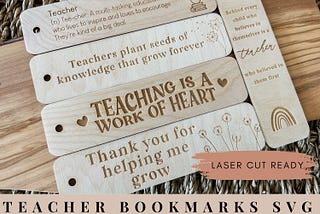 Thank you for helping me grow svg glowforge, Teacher bookmark svg, Gift for teacher, Teacher appreciation gift, End of year teacher gift