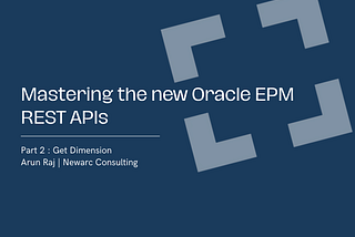 Get Dimension EPM REST API