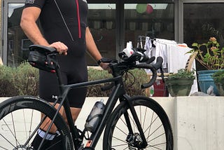 Combatting colitis and the fat forties with a half iron man challenge