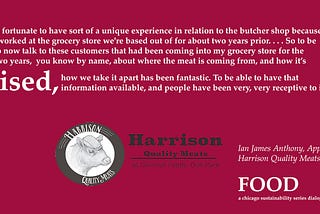 A Food Podcast Preview with Ian James Anthony (Harrison Quality Meats)