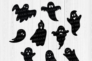 Ghost SVG, Cute Ghost Svg, Ghost Bundle Svg, Halloween Ghost SVG, Ghost Png, Ghosts Svg, Ghost Clipart, Spooky Ghost Svg, Halloween Clipart