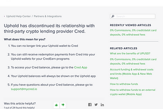 What’s going on with Cred