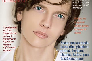 Saša Milivojev on the front page of Orange Star Magazine