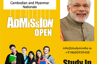 Study in India Scholarship Posters for various Countries
