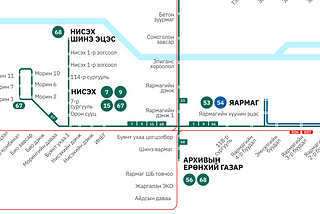 Making sense of a mess: Designing a public transport map for Ulaanbaatar
