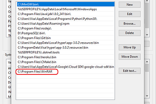 Python rarfile package error rarfile.RarCannotExec: Cannot find working tool (Window only)