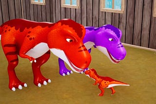Tiny T-Rex’s Brave Rescue Mission Against Evil Allosaurus | Dinosaur Family Adventures 2024