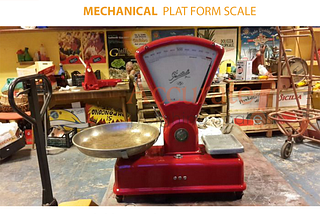 Rugged mechanical steelyard platform weighing scales