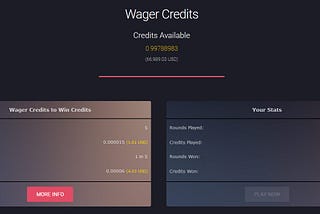 Wager Credits from your Yield-Generating Bitcoin Wallet
