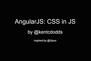 AngularJS: CSS in JS