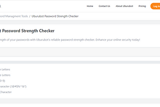 Enhance Your Online Security with the Uburubot Password Strength Checker