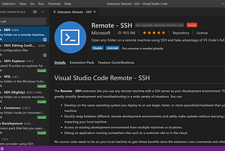 VsCode to work on  remote directories using ssh.