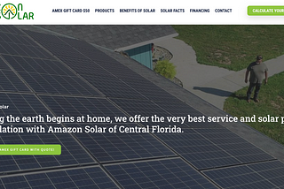 Amazon Solar website