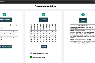 Building a React app to solve every Sudoku puzzle