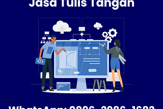 0823–4924–4339 | Jasa Tulis Tangan Murah