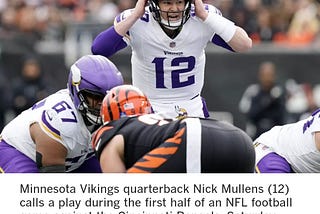 There is a QB1 controversy within the Vikings’ lockeroom