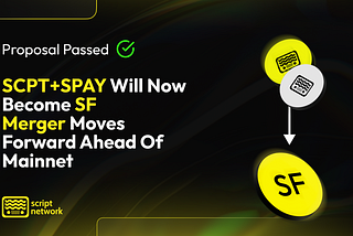 SIP-001 Proposal Passed: SCPT Tokenomics Merger Moves Forward Ahead of Mainnet