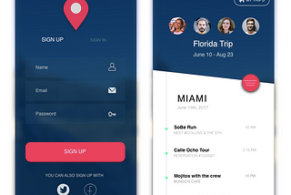 A low cost travel app — or How to learn using Sketch