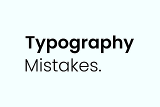 Kesalahan dalam Typography