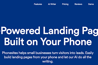 Phonesites Ushers in a New Way of Generating Leads From Your Mobile Device