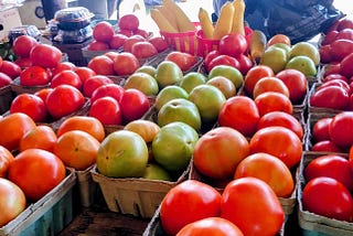 images of fresh produce for sale.