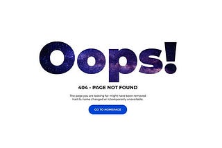 404: That’s An Error