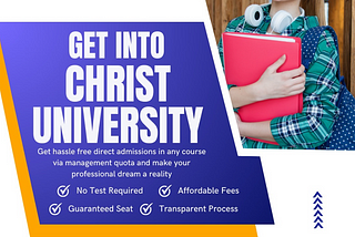 Apply Instantly In Christ University Direct Admission via/through Management Quota For BSc (Data…