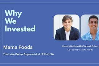 Why we invested in Mama Foods