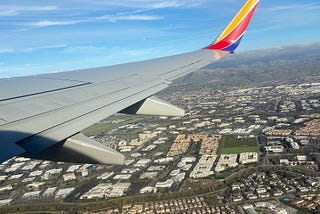 Taking off from San Jose, 2:30 PM on a Sunday