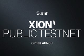 XION パブリック テストネット: オープン ローンチ