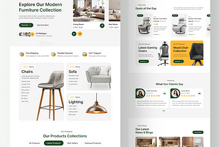 Furniture Ecommerce Website UIUX Design