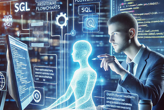 Picture showing AI and a Human collaborating