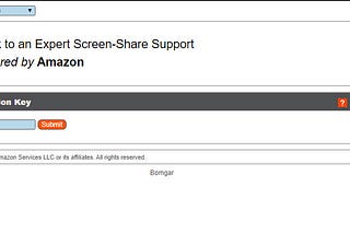 Amazon Expert Share-Screen Phishing Attempt