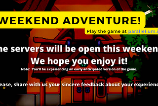 Weekend adventure