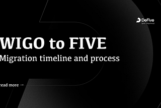 [DATE UPDATED] WIGO to FIVE Migration Details and Timeline