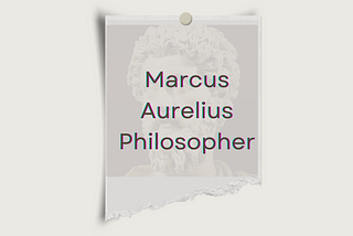 This is a short story about Marcus Aurelius Philosopher