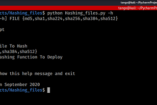 Hashing Files Using Python and A Linux Terminal