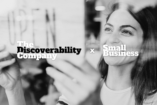 The cover photo of The Discoverability Company’s small business survey, which evaluates how The Discoverability Company helps small businesses get found on search, social media, voice assistants, and AI tools.