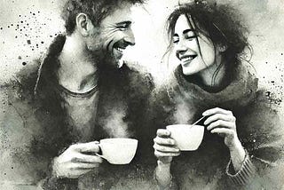 Having Coffee with My Boyfriend