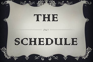Chapter 2 — Schedule