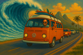 Leadership Lessons from Escaping a Tsunami in a Hippie Campervan