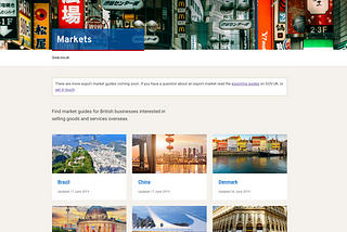 Content for challenged exporters on great.gov.uk