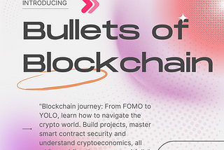 “Blockchain journey: From FOMO to YOLO, learn how to navigate the crypto world. Build projects, master smart contract security and understand cryptoeconomics, all while avoiding the common pitfalls”