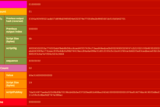 Bitcoin Raw Transaction Breakdown