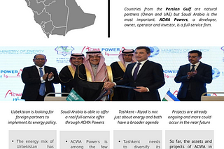 The energy links between Tashkent and Riyadh