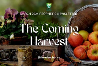 MARCH 2024 PROPHETIC NEWSLETTER