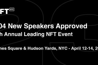 NFT.NYC 2023 Speaker Announcement — Final Round 6