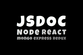 JSDoc in React, Express application