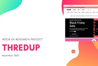 Mock UX Research Project: thredUP